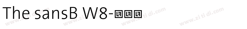 The sansB W8字体转换
